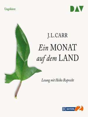 cover image of Ein Monat auf dem Land